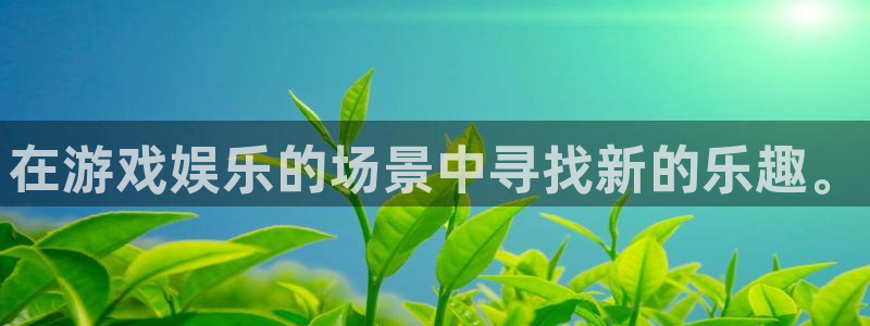 在游戏娱乐的场景中寻找新的乐趣。